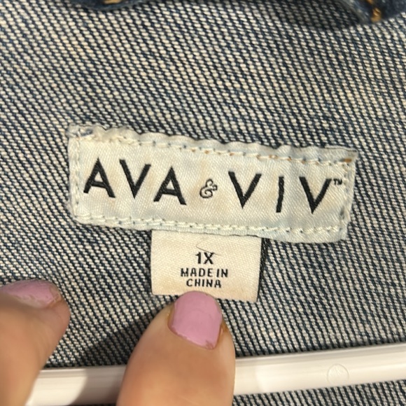 Ava Viv Jean jacket 1x - Picture 2 of 6